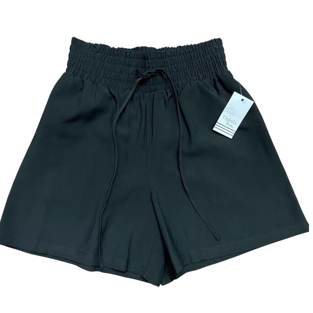Black Paperbag Shorts NWT